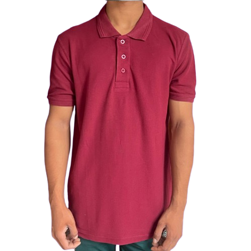 Cotton_Matty_Polo_neck__220gsm_marron_color