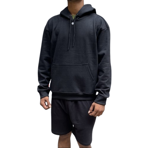 Drop-shoulder_Hoodie_430gsm_black_color
