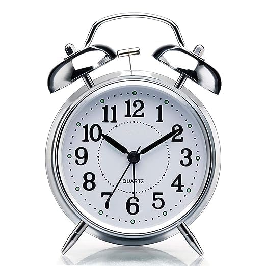 Alarm Clock with Night LED Light Heavy Slippers Extra Loud