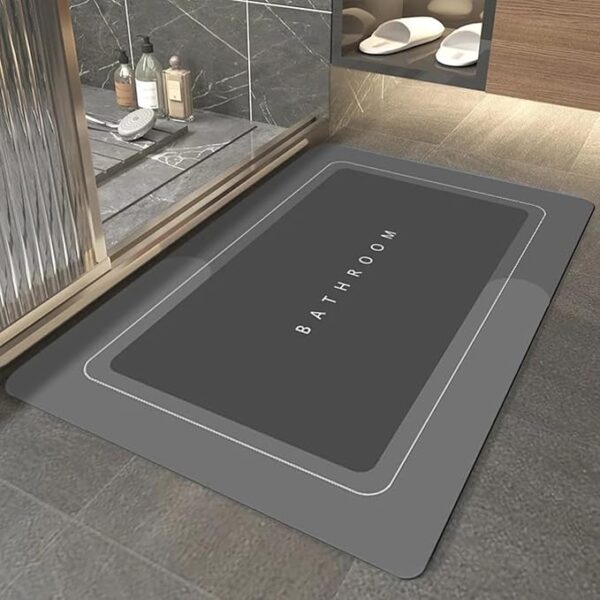 Bathroom Mat Floor Bath Rubber Non Slip Mat Quick Dry
