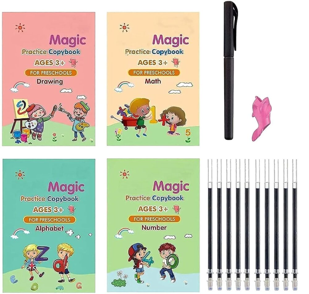 Magic Practice Copybook Set for Kids – Improvement Handwriting And Skills