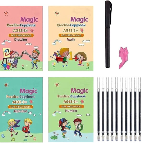 Magic Practice Copybook Set for Kids – Improvement Handwriting And Skills