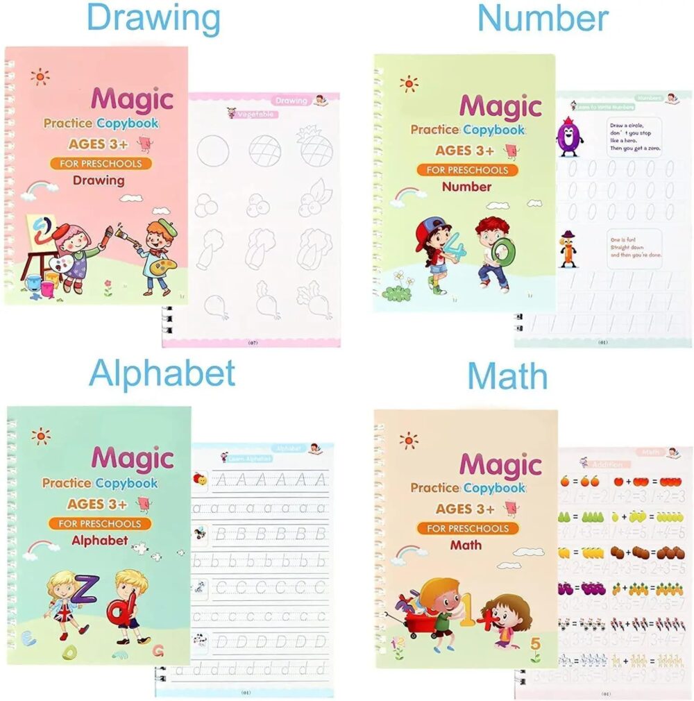 Magic Practice Copybook Set for Kids – Improvement Handwriting And Skills - Image 4
