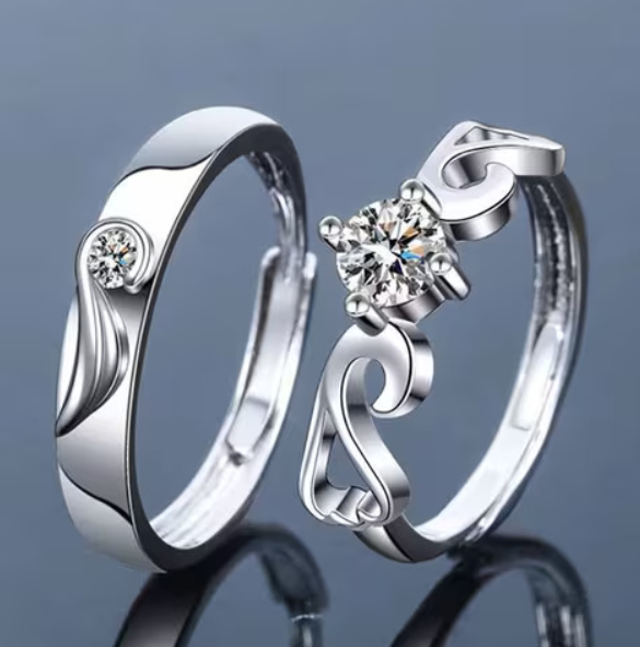Couple Rings Set Elegant Jewelry for Men & Women
