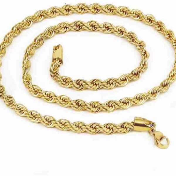 Gold-Plated Chain for Men Brass Chain