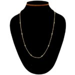 Gold-Plated Necklace Smooth Chain for Men & Women