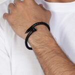 Leather Bracelet with Magnetic Clasp – Stylish Men’s Wristband