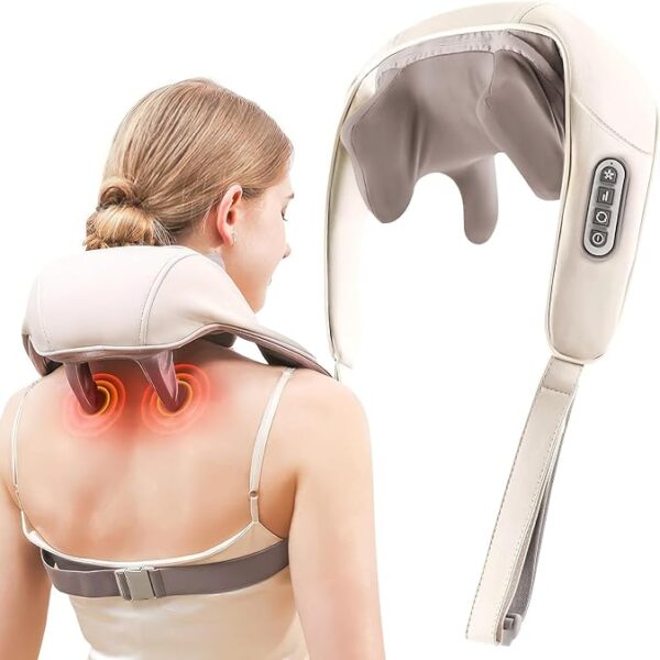 Neck and Shoulder Massager – Rechargeable Portable for Pain Relief and Relaxation
