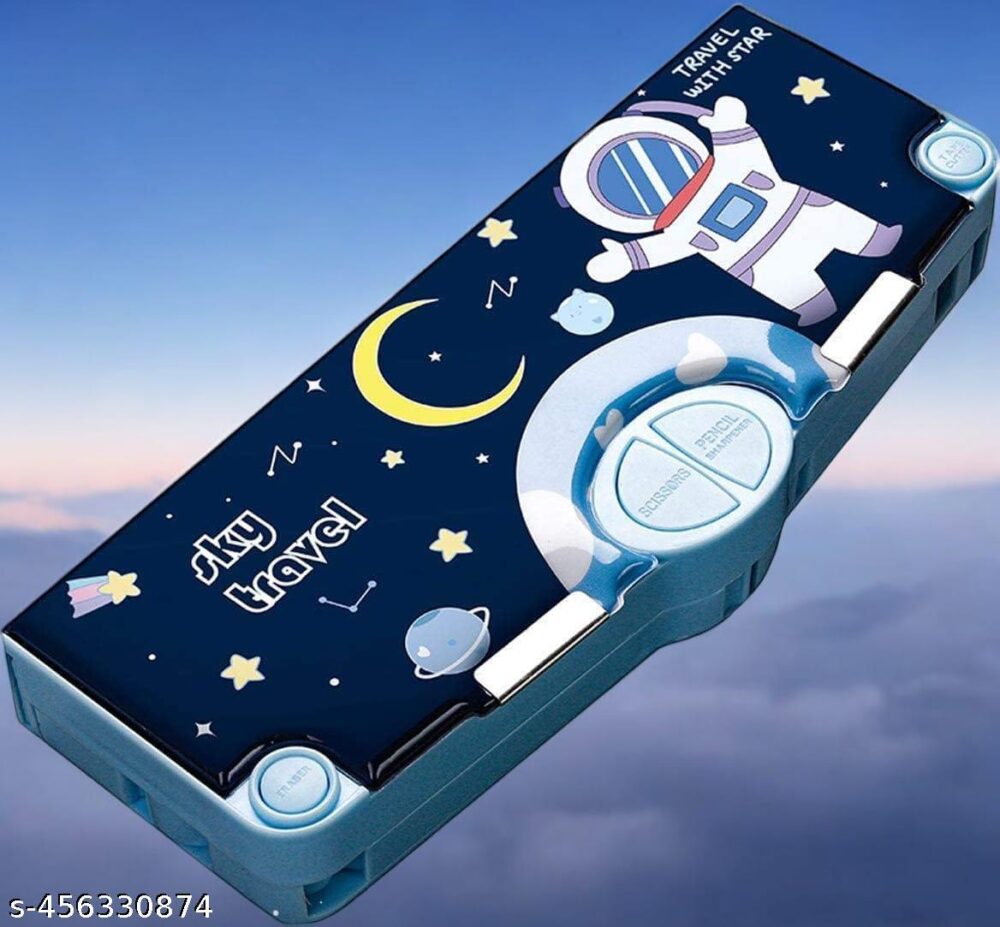 Space Theme Pencil Box For School Kids Boys And Girl Both