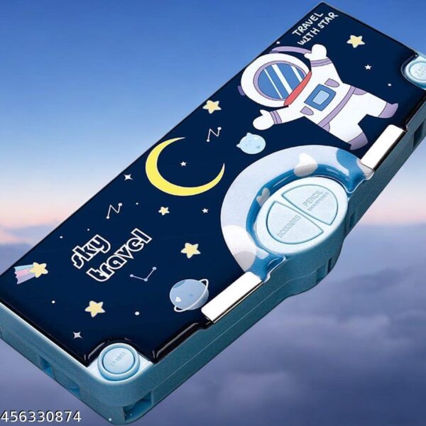 Space Theme Pencil Box For School Kids Boys And Girl Both