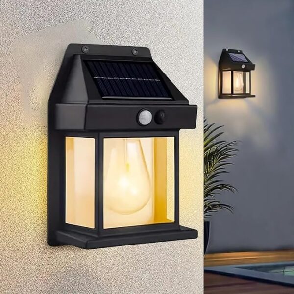 Wireless Auto Rechargeable Porch Light Fixture – Solar-Powered, Waterproof Outdoor Lighting